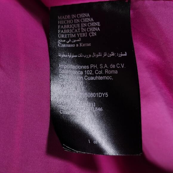 Bebe Brown Faux Fur Crop Jacket Size M Party Coat Feather Look 3/4 Sleeve - Picture 7 of 13